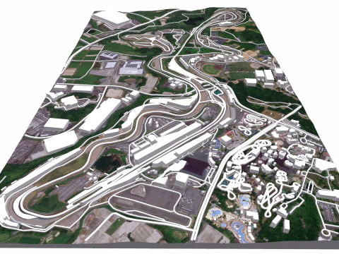 Suzuka Circuit Japan 3D Model