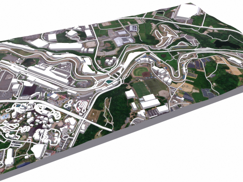Suzuka Circuit Japan Model 3D