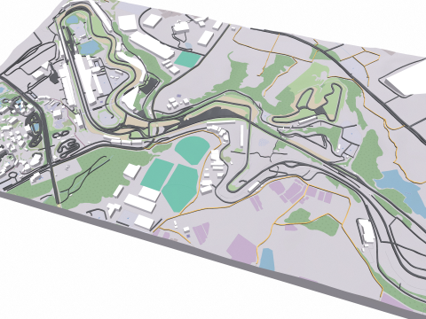 Suzuka Circuit Japan Model 3D