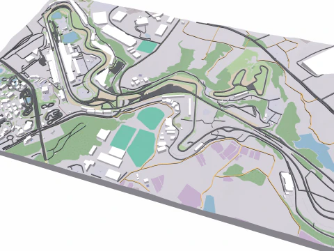 Suzuka Circuit Japan 3D Model