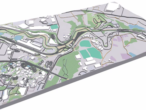 Suzuka Circuit Japan 3D Model