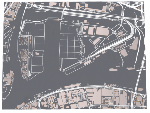 The Port of Melbourne Australia 3D Model