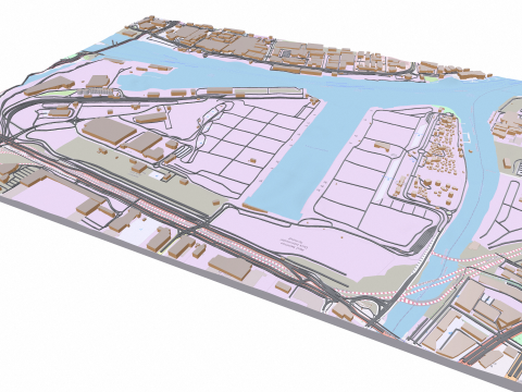 The Port of Melbourne Australia 3D Model