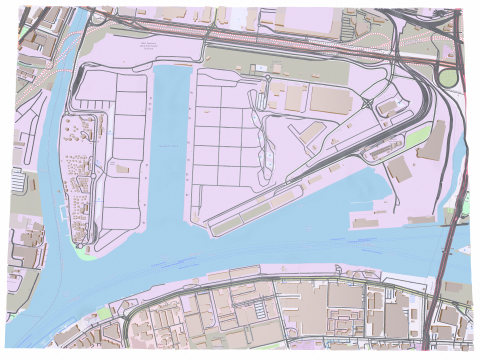 The Port of Melbourne Australia 3D Model