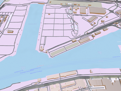 The Port of Melbourne Australia 3D Model