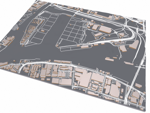 The Port of Melbourne Australia 3D Model