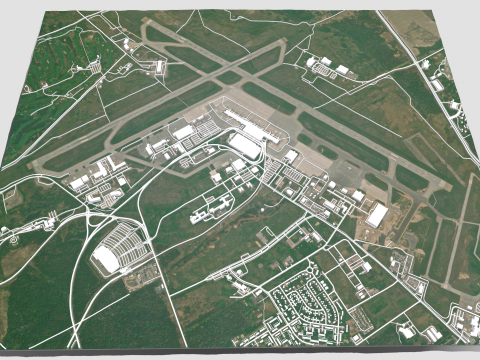 Ottawa International Airport Modello 3D
