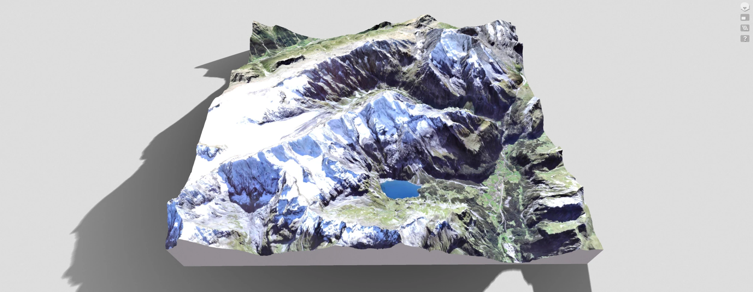 The Balmhorn mountain Bernese Alps Switzerland 3D Model .c4d .max .obj .3ds .fbx .stl .blend 