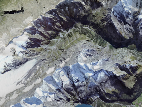 The Balmhorn mountain Bernese Alps Switzerland Modèle 3D