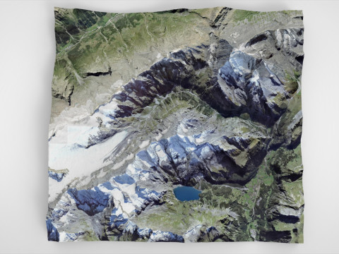 The Balmhorn mountain Bernese Alps Switzerland Modèle 3D