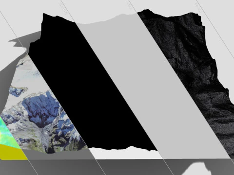The Balmhorn mountain Bernese Alps Switzerland 3D Model