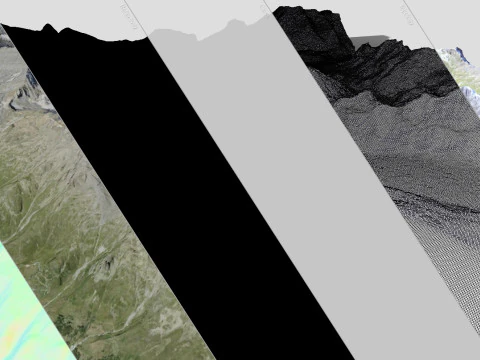 The Balmhorn mountain Bernese Alps Switzerland 3D Model