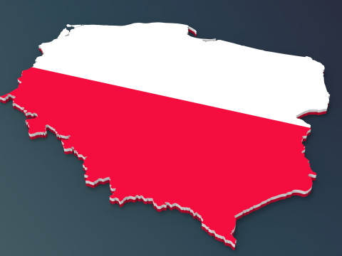 Poland 3d map 3D Model