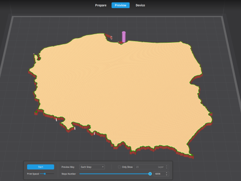 Poland 3d map 3D 模型