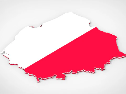 Poland 3d map 3D Model