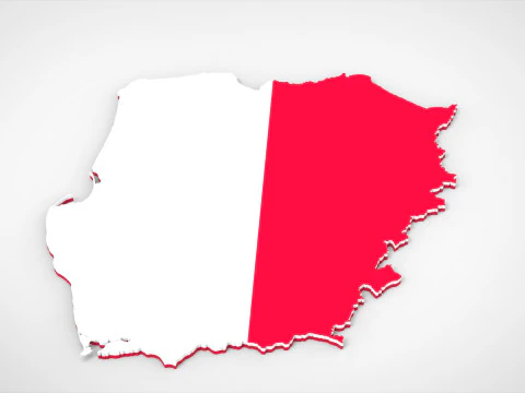 Poland 3d map 3D Model