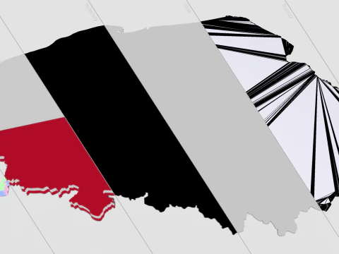 Poland 3d map 3D Model