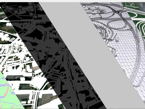 Cityscape Saint-Ghislain Wallonia Belgium 3D Model