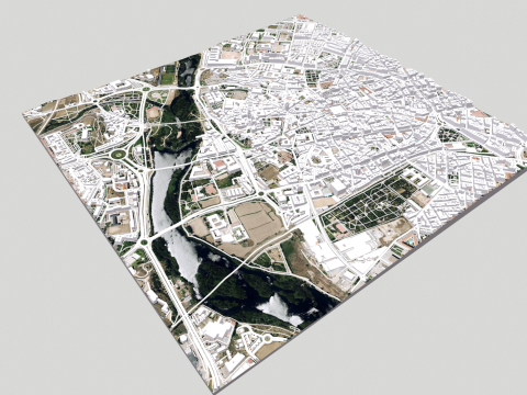Cityscape Salamanca Spain Modelo 3D