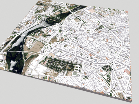 Cityscape Salamanca Spain Modelo 3D