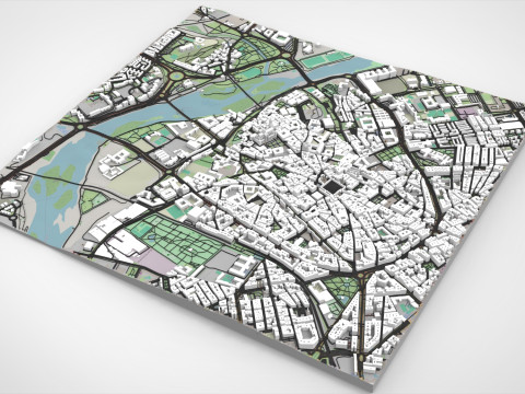 Cityscape Salamanca Spain Modelo 3D