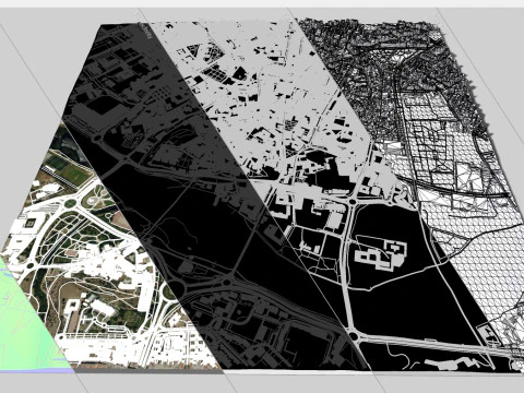 Cityscape Salamanca Spain 3D Model