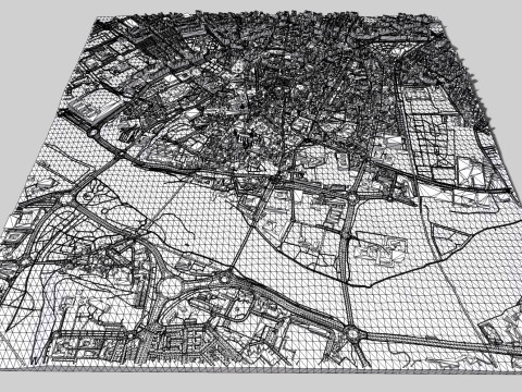 Cityscape Salamanca Spain Modelo 3D