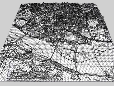 Cityscape Salamanca Spain 3D Model