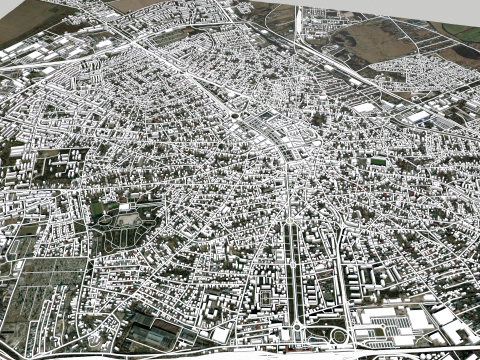 Cityscape Ploiesti Romania 3D मॉडल