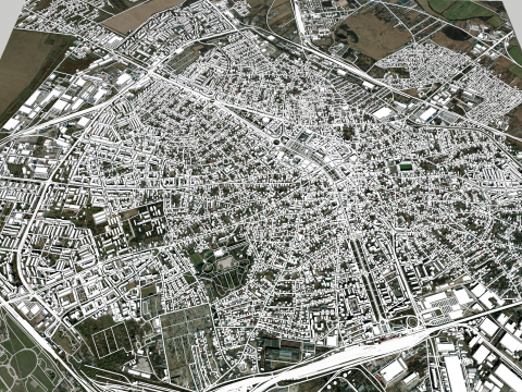 Cityscape Ploiesti Romania 3D मॉडल