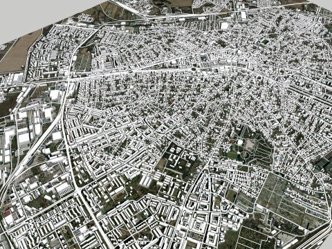 Cityscape Ploiesti Romania 3D मॉडल