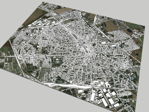 Cityscape Ploiesti Romania 3D मॉडल