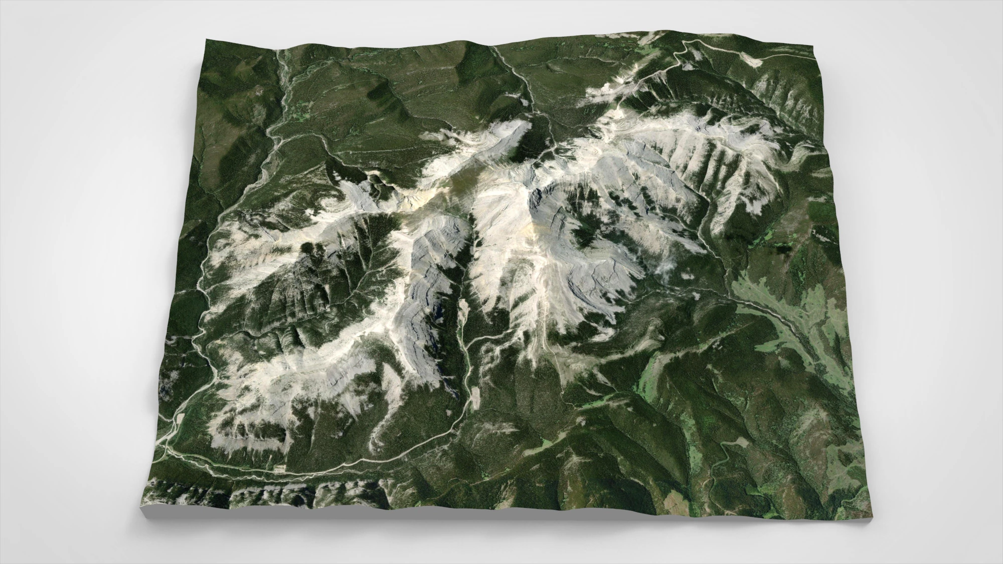 Monta&ntilde;a de los alces Bragg Creek Alberta Canad&aacute; Modelo 3D .c4d .max .obj .3ds .fbx .stl .blend 