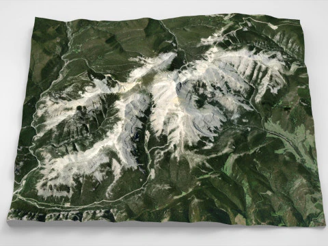 Moose Mountain Bragg Creek Alberta Kanada Model 3D