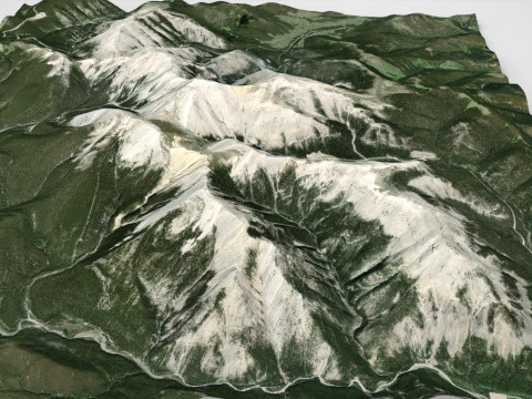 Moose Mountain Bragg Creek Alberta Canada Modelo 3D