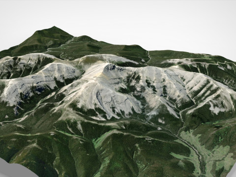Moose Mountain Bragg Creek Alberta Canada Modelo 3D