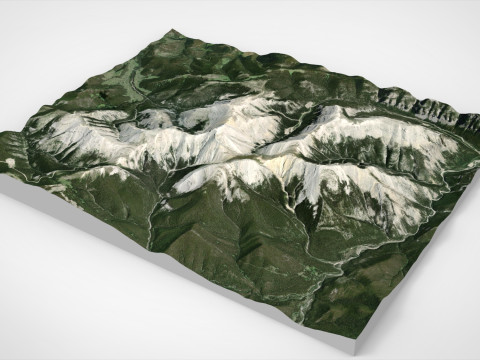 Moose Mountain Bragg Creek Alberta Canada Modelo 3D