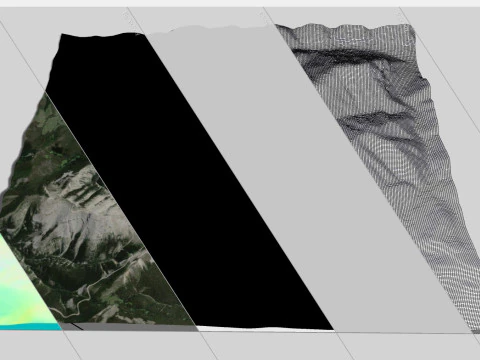 Monta&ntilde;a de los alces Bragg Creek Alberta Canad&aacute; Modelo 3D