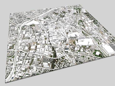 Paisagem urbana de San Antonio Alberta Modelo 3D