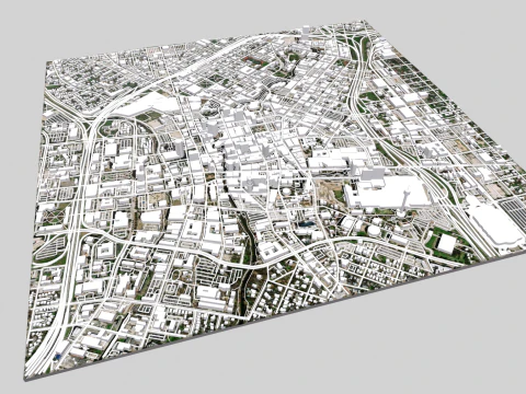 Paisagem urbana de San Antonio Alberta Modelo 3D