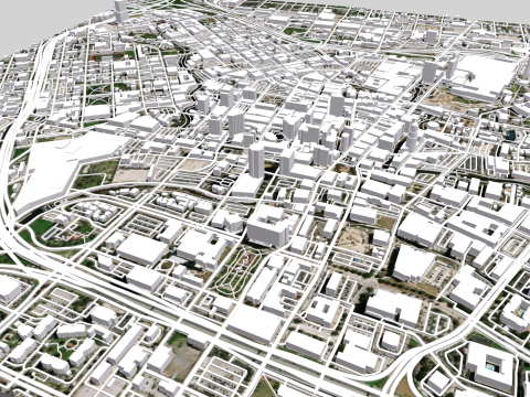 Cityscape San Antonio Alberta 3D Model