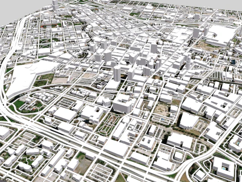 Paisagem urbana de San Antonio Alberta Modelo 3D