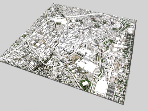 Paisagem urbana de San Antonio Alberta Modelo 3D