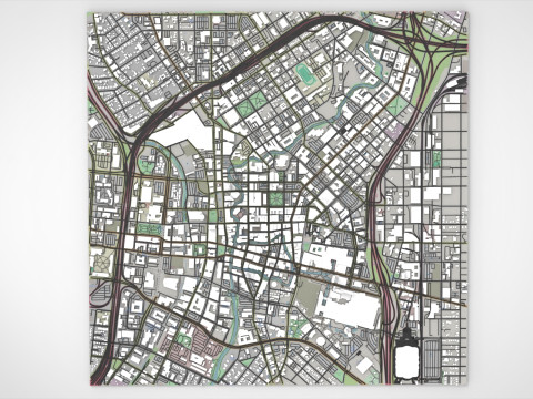 Cityscape San Antonio Alberta 3D Model