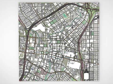 Paisagem urbana de San Antonio Alberta Modelo 3D