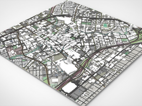 Cityscape San Antonio Alberta 3D Model