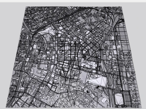 Paisagem urbana de San Antonio Alberta Modelo 3D