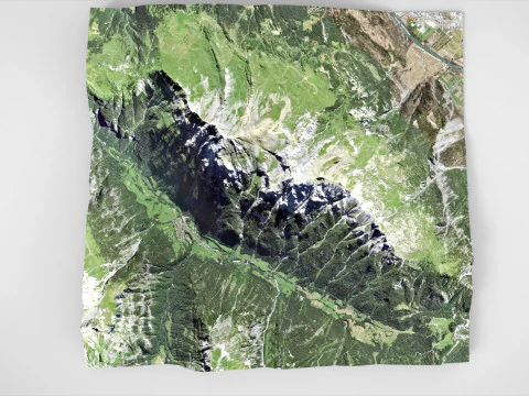 Montanha Calanda Glarus Alpes Su&iacute;&ccedil;a Modelo 3D