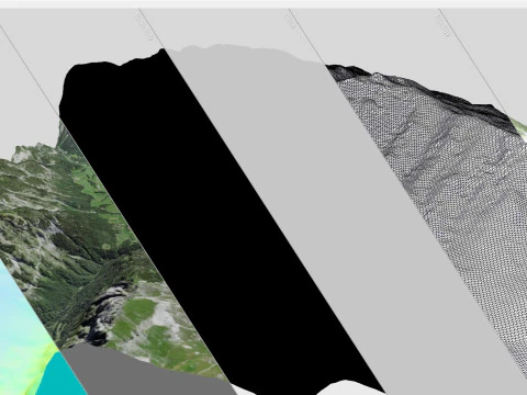 Montanha Calanda Glarus Alpes Su&iacute;&ccedil;a Modelo 3D