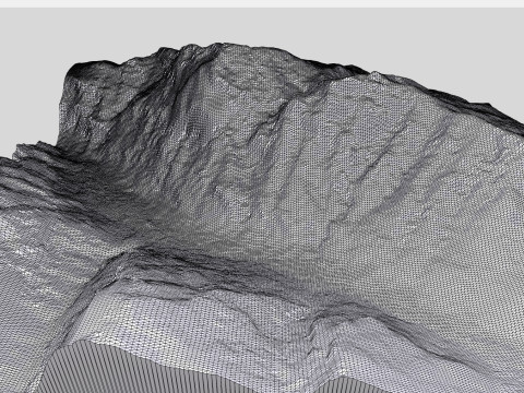 Mountain Calanda Glarus Alps Switzerland 3D मॉडल